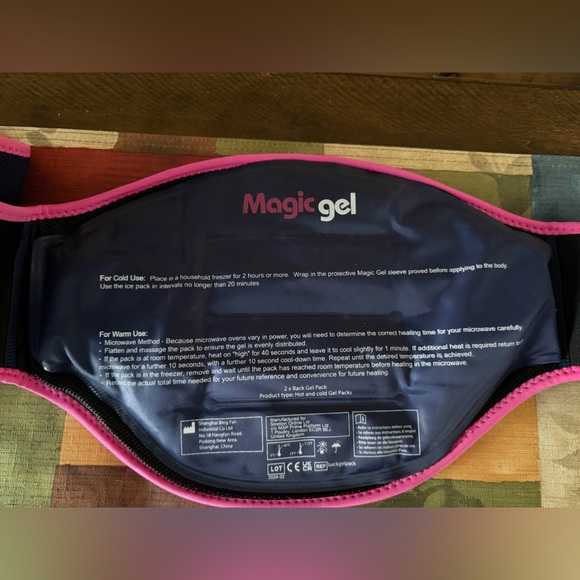 Magic Gel Ice Pack for Back Pain Relief Reusable Hot or Cold Therapy Like New - Picture 6 of 6